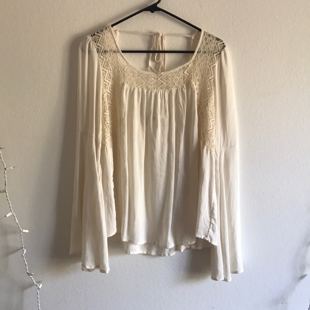 Cream boho top